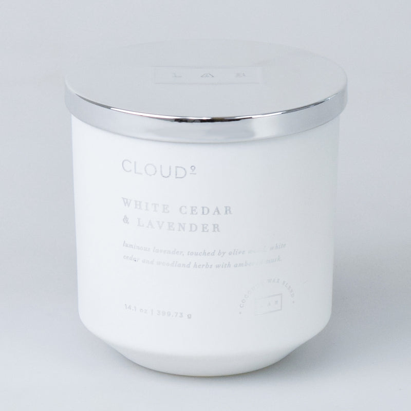 Snowflake - white cedar and lavender 9 oz Soy Candle - Scents of
